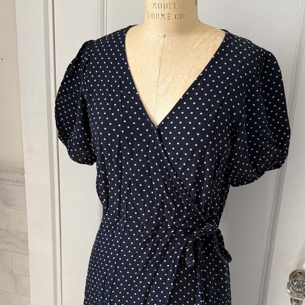Sanctuary Navy and White Polka Dot Dress